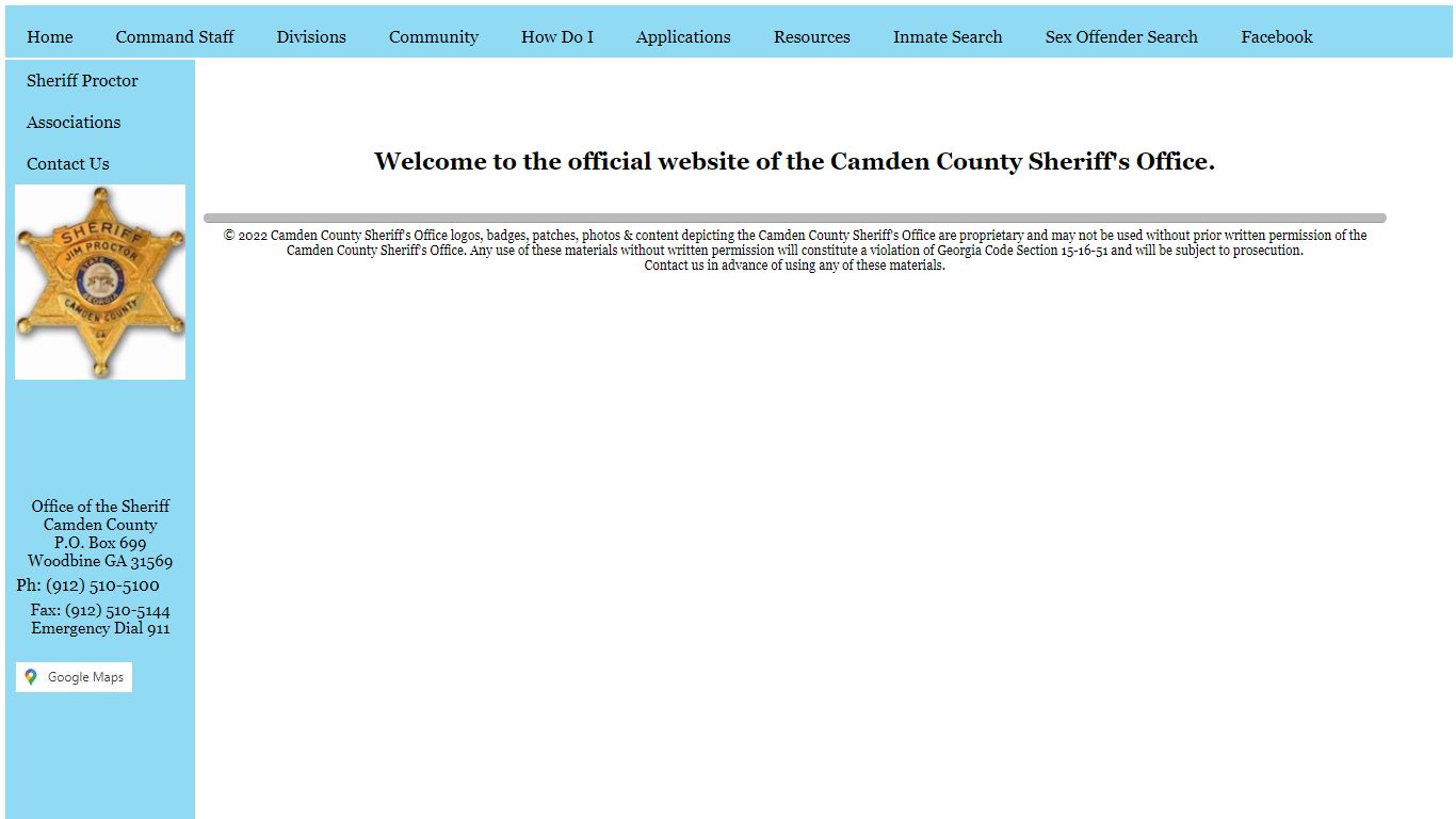 Camden County Sheriff's Office Official Website